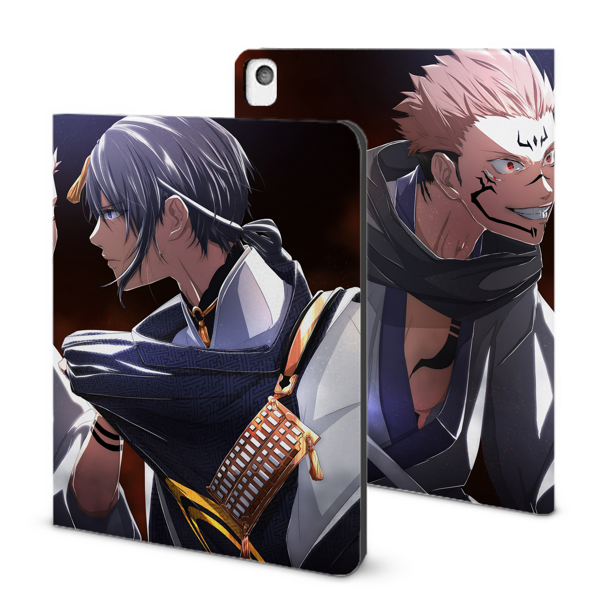 （画像用） 呪術廻戦 Jujutsu Kaisen IPadケース ペンホルダー付き ブックスタイルデザイン